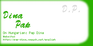 dina pap business card